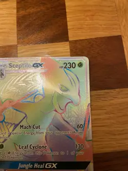 Pokemon Lost Thunder Secret Rare Rainbow Sceptile GX 216/214 - Image 2