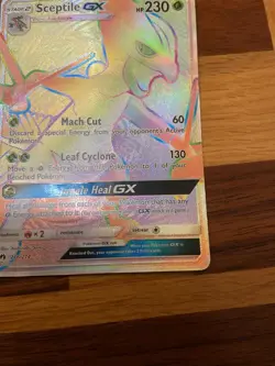 Pokemon Lost Thunder Secret Rare Rainbow Sceptile GX 216/214 - Image 3