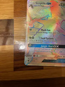 Pokemon Lost Thunder Secret Rare Rainbow Sceptile GX 216/214 - Image 4