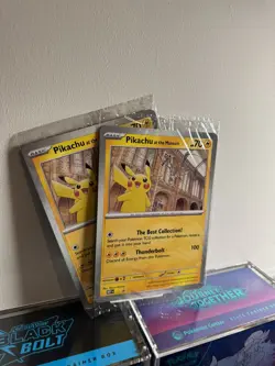 Pikachu At The Museum, Pokemon X Natural History Museum Jumbo Promo Card - Image 2