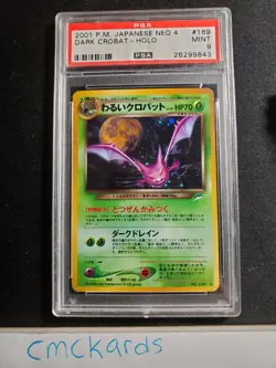 Pokemon: Dark Crobat Holo Neo 4 Destiny 2001 Japanese - PSA 9 MINT - Image 1