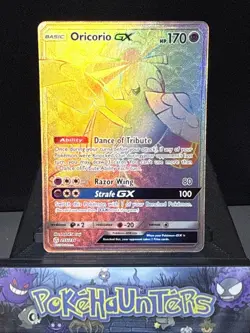 Pokemon Card Oricorio GX 255/236 Secret Rare Cosmic Eclipse Near Mint - Image 1