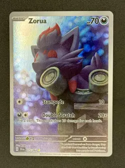Pokemon TCG Zorua 075/064 Shrouded Fable Illustration Rare Holo - Image 1