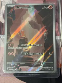 Pokemon Scarlett & Violet 151 Full Art Charizard, Charmeleon, Charmander NM - Image 2