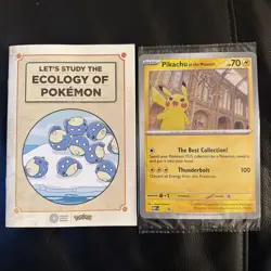 Pokemon x Natural History Museum: Pikachu at the Museum Sealed Promo Card - Image 1