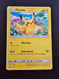 Pikachu 4/12 Holo McDonald's 2018 Promo Pokemon TCG - Image 1
