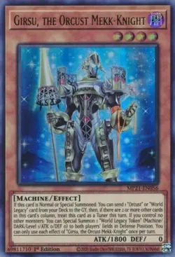 Girsu, the Orcust Mekk-Knight MP21-EN056 1st Ultra Rare NM Yu-Gi-Oh DNA GAMES - Image 1