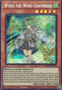 Wynn the Wind Channeler MP21-EN158 Prismatic Secret 1st NM Yugioh DNA GAMES - Image 1