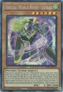 Virtual World Roshi - Laolao MP21-EN174 1st Prismatic Secret Rare NM Yu-Gi-Oh! - Image 1