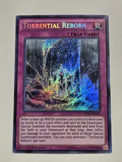 Torrential Reborn MP14-EN046 Secret Rare Yugioh 1st Edition 2014 Mega-Pack NM - Image 1