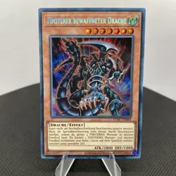 Yugioh Finsterer Bewaffneter Drache LCKC-DE068 Secret Rare Near Mint - Image 1