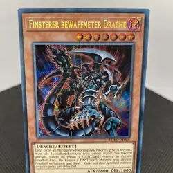 Yugioh Finsterer Bewaffneter Drache LCKC-DE068 Secret Rare Near Mint - Image 2
