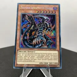 Yugioh Finsterer Bewaffneter Drache LCKC-DE068 Secret Rare Near Mint - Image 3