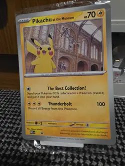 Pokemon TCG Promo Oversized Card - Pikachu at the Museum (Sealed) - UK - Image 1
