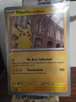 Pokemon TCG Promo Oversized Card - Pikachu at the Museum (Sealed) - UK - Image 3