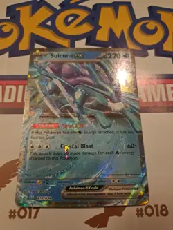 Pokemon Suicune ex 010/034 Trading Card Game Classic Holo - Image 1
