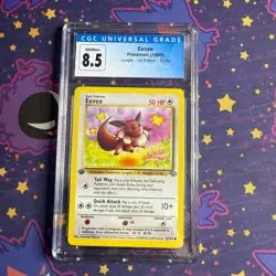 Eevee 51/64 1st Edition Jungle Common CGC 8.5 NM/Mint+ Pokemon Card - Image 1
