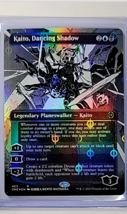 MTG Magic The Gathering Phyrexia One Step and Compleat Foil Kaito Dancing Shadow - Image 1