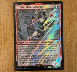 Yuffie, Materia Hunter, R 0065, NM Surge Foil, MTG Final Fantasy VII, Commander - Image 1
