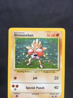 Pokemon Cards: Base Set Rare Holo: Hitmonchan 7/102 - Image 2