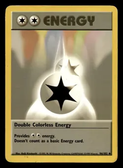 Double Colorless Energy 96/102 Uncommon Base Set Pokemon MP - Image 1