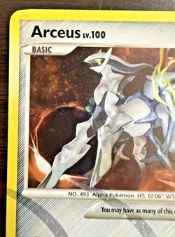 Arceus AR9 Rare Holo Card Pokemon TGC Near Mint Condition - Image 3