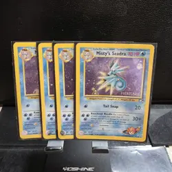 4 - Misty's Seadra PRERELEASE Gym Heroes - Holo Rare 9/132 WOTC Card NM Pokemon - Image 1
