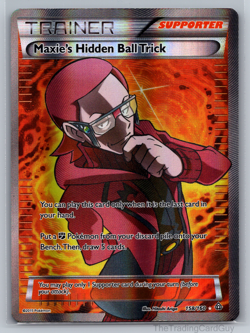 Pokemon TCG Maxie's Hidden Ball Trick Full Art Holo 158/160 XY-Primal Clash LP - Image 1