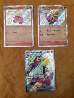 Shiny Skeledirge - Crocalor - Fuecoco - SVP 079 080 081 - Pokemon TCG Promo - Image 2