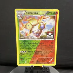 Pokemon TCG Volcarona 15/114 Reverse Holo League 1st Place NM/LP - Image 1