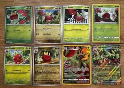 8x Applin Dipplin Flappe Card Lot Reverse Holo Full Art EX Pokemon Collection - Image 1