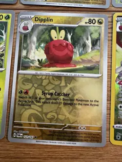8x Applin Dipplin Flappe Card Lot Reverse Holo Full Art EX Pokemon Collection - Image 5