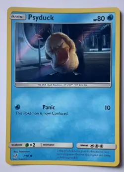 Pokemon - Psyduck - Detective Pikachu 7/18 - Holo - NM - Image 1