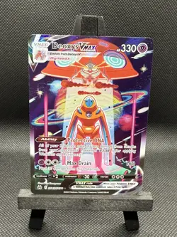 Deoxys VMAX GG45/GG70 Pokemon Crown Zenith: Galarian Gallery Holo NM - Image 1