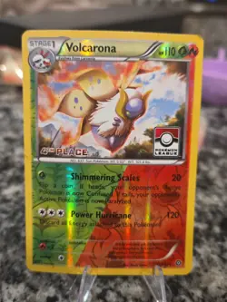 2016 POKEMON XY STEAM SIEGE| 4TH PLACE POKEMON LEAGUEVolcarona-Reverse Foil - Image 1