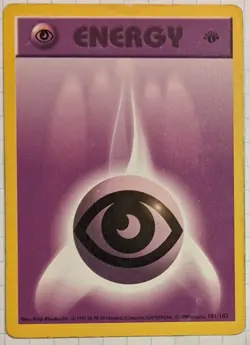 Psychic Energy 101/102 Shadowless 1st Edition MP Base Set WOTC Pokemon 1999 - Image 1