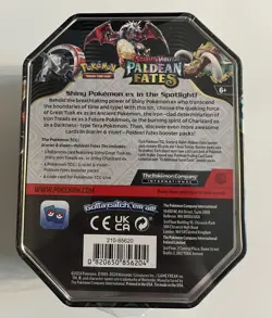 Paldean Fates Charizard ex Tin Brand New Factory Sealed Condition Pokemon TCG - Image 3