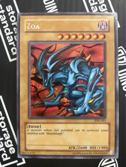 Yugioh Zoa Unlimited Edition Prismatic Secret Rare TFK-001 VLP - Image 1
