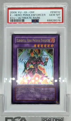 YUGIOH EOJ-EN032 ELEMENTAL HERO PHOENIX ENFORCER ULT PSA 10 GEM MINT #68828076 - Image 5