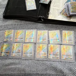 Pokemon TCG GX Holo Card Lot Lucario Mewtwo Tyranitar Lycanroc Banette 12 Cards - Image 1