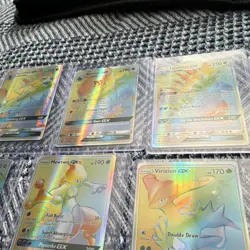 Pokemon TCG GX Holo Card Lot Lucario Mewtwo Tyranitar Lycanroc Banette 12 Cards - Image 4