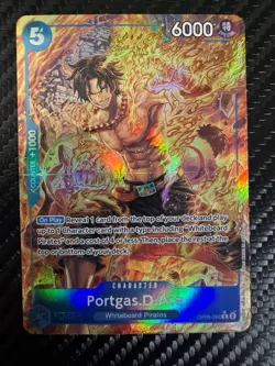 Portgas.D.Ace (Parallel) OP08-052 Two Legends Rare Foil Character Card - Image 1