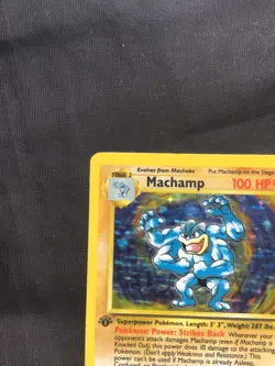 Pokemon Cards: Base Set Rare Holo: Machamp 8/102 - Image 3