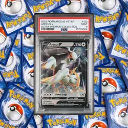 Pokemon TCG Arceus V 122/172 (Metal Card) PSA 9 - Image 1