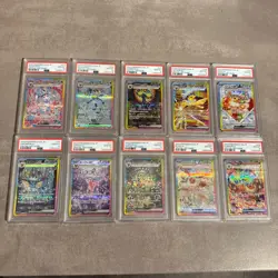 PSA 10 Complete Eevee SAR Set (10 Cards) - sv8a Terastal Festival ex - Japanese - Image 1