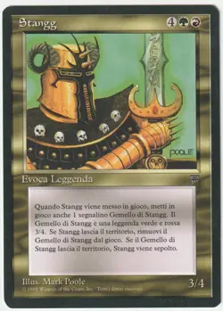 Legends Italian MTG Stangg Magic Rare - Image 1