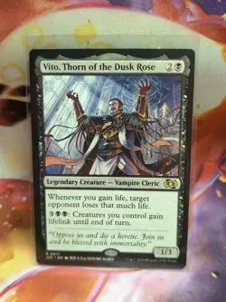 MTG Foundations Booster VITO THORN OF THE DESK ROSE Non-Foil Rare,#71 New NM HTF - Image 1