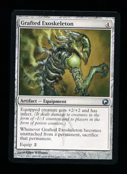 * * 1x Grafted Exoskeleton x1 * * Scars of Mirrodin MTG NM Near Mint - Image 1