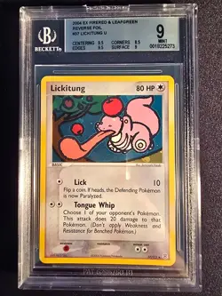 Pokemon TCG Lickitung 37/112 FireRed & LeafGreen Reverse Holo BGS 9 English - Image 1