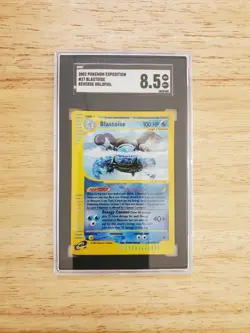 Pokemon SGC 8.5 NM/MINT+ 2002 Blastoise 37/165 Expedition Reverse Holo Card - Image 1